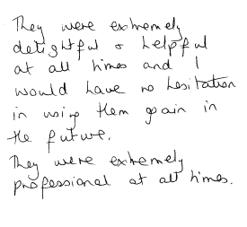Customer Comments