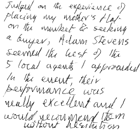 Customer Comments