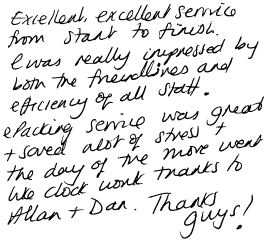Customer Comments