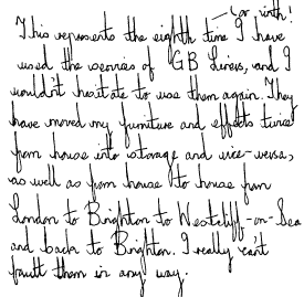 Customer Comments