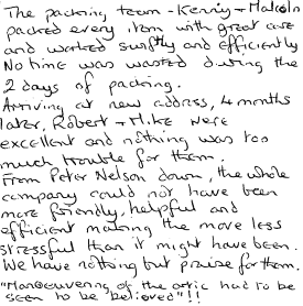 Customer Comments