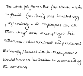 Customer Comments
