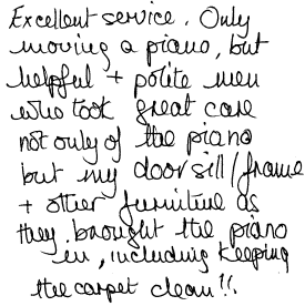 Customer Comments