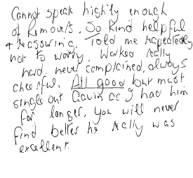 Customer Comments