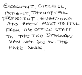 Customer Comments