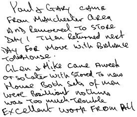 Customer Comments