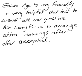 Customer Comments