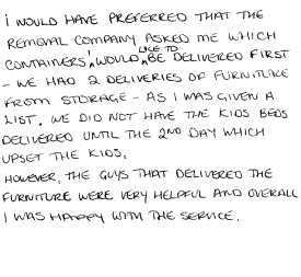 Customer Comments