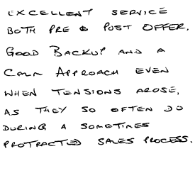 Customer Comments