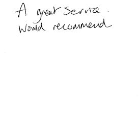 Customer comments