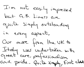 Customer Comments