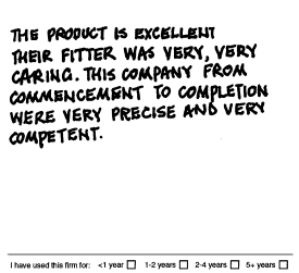 Customer Comments