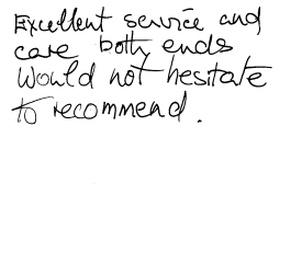 Customer comments