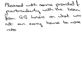 Customer comments
