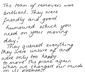 Customer Comments