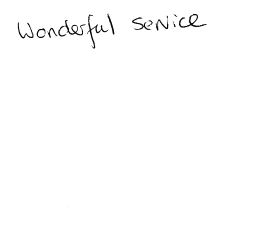 Customer comments