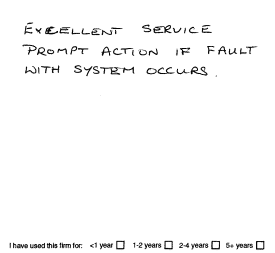 Customer review