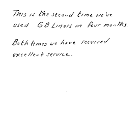 Customer comments