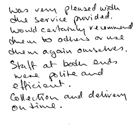 Customer Comments