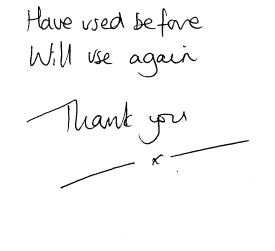 Customer comments