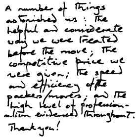 Customer Comments