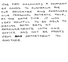 Customer review