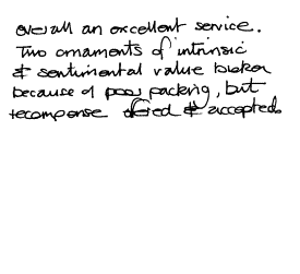 Customer comments
