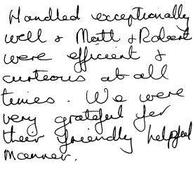 Customer Comments
