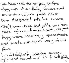 Customer Comments