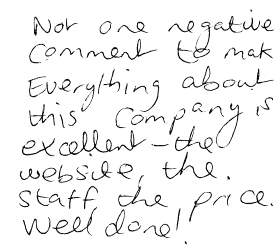 Customer Comments