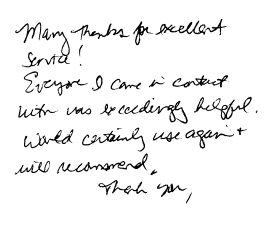 Customer Comments