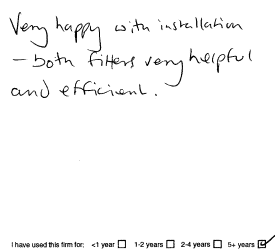 Customer Comments