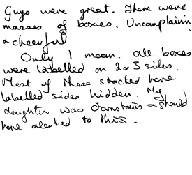 Customer Comments