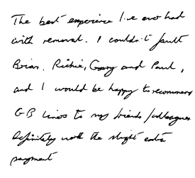 Customer Comments