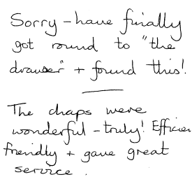 Customer Comments