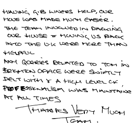 Customer Comments