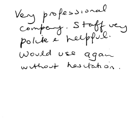 Customer Comments