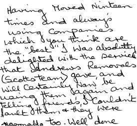 Customer Comments