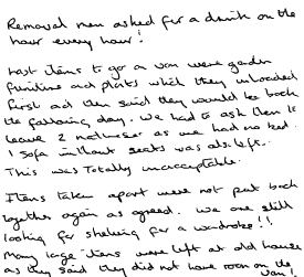 Customer comments