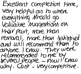 Customer Comments