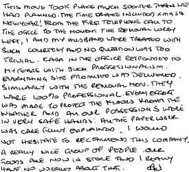 Customer Comments