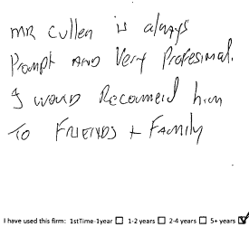 Customer review