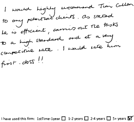 Customer review