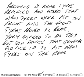 Customer Comments