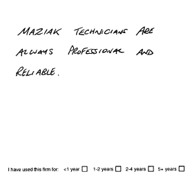 Customer review
