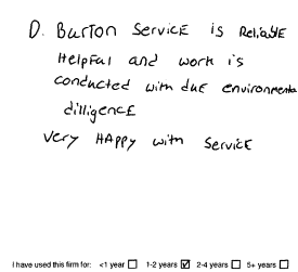 Customer review