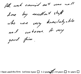 Customer review
