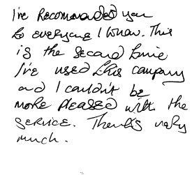 Customer Comments