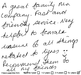 Customer Comments
