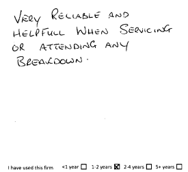 Customer review